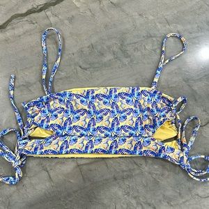 Frankie’s bikini monochrome butterfly top